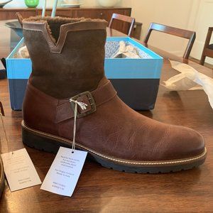 Ross & Snow Federico Brown Leather Boots Size 12